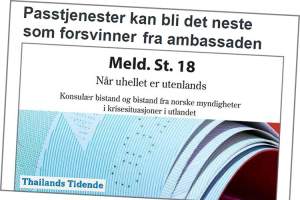 UD: &ndash; Ingen kriterier peker mot at passtjenestene forsvinner fra Bangkok