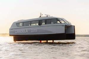 Hydrofoilfergen som snart skal bli &aring; finne i Thailand. 